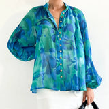 Passion Fusion Eloise Blouse - Blue from My Sister Elle Clothing