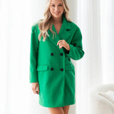 Ebby & I Marlow Coat - Green from My Sister Elle Clothing