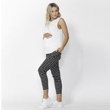 Betty Basics Jade Pants - Black & White Stripe