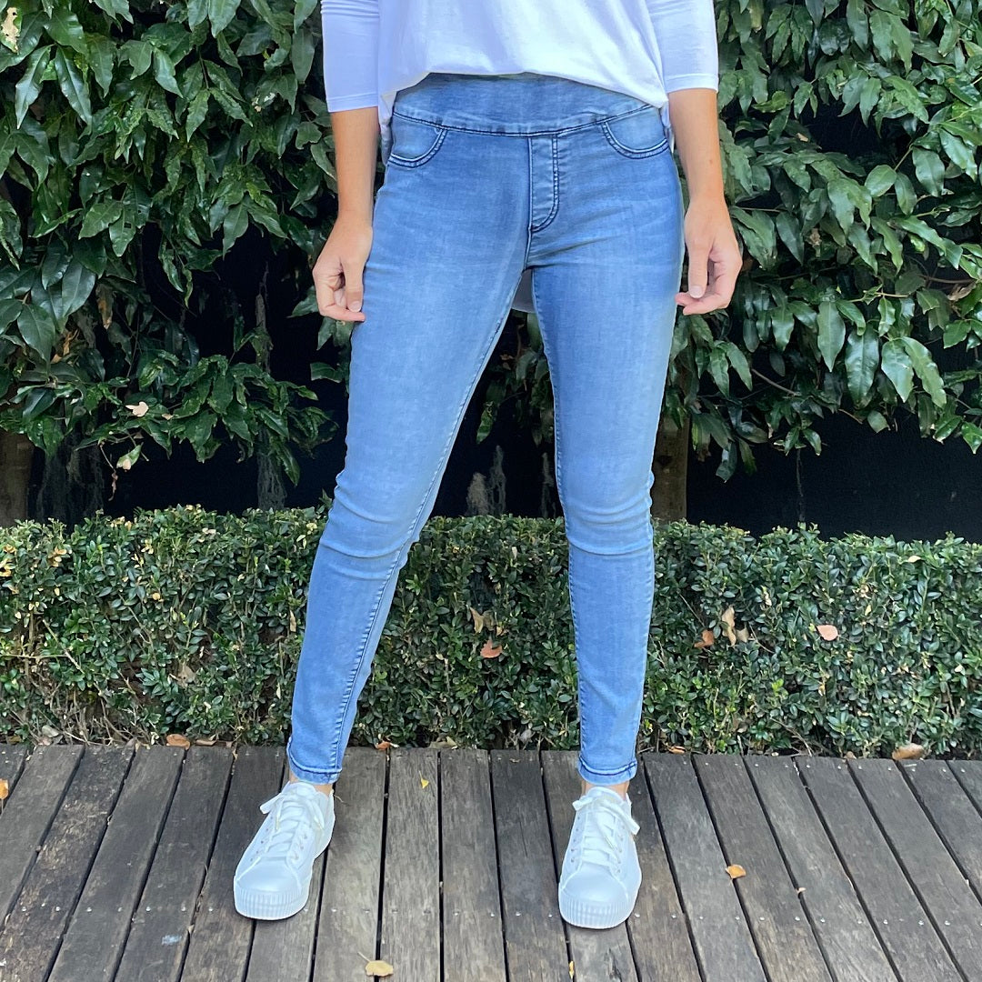 Wakee Denim Pull On Jeans From My Sister Elle Clothing